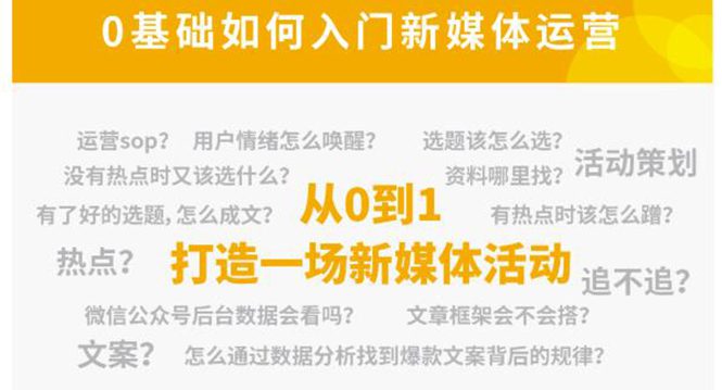 （4291期）新媒体运营系列课，课程零基础入门，解锁高薪职业必备的四项技能-创业猫