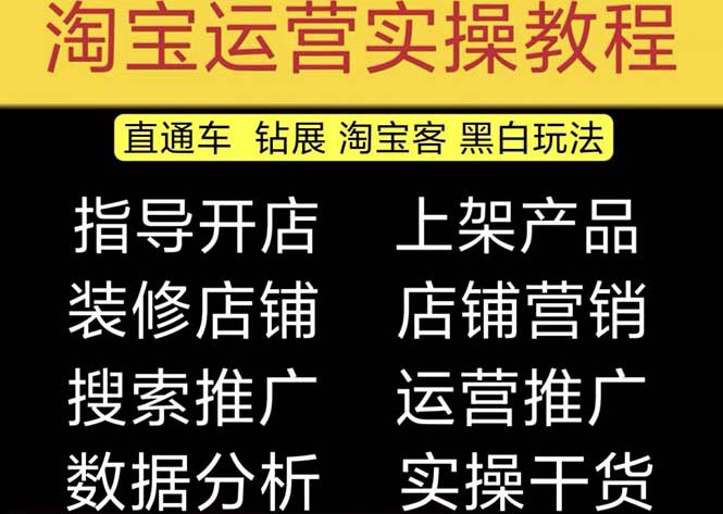 （5079期）2023淘宝开店教程0基础到高级全套视频网店电商运营培训教学课程（2月更新）-创业猫