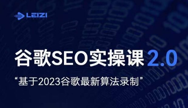 雷子·谷歌SEO 2.0实战课，独立站询盘自由必备，基于2023谷歌最新算法录制-创业猫