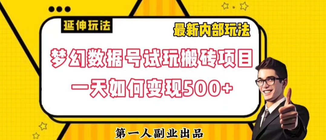 数据号回归玩法游戏试玩搬砖项目再创日入500+【揭秘】-创业猫