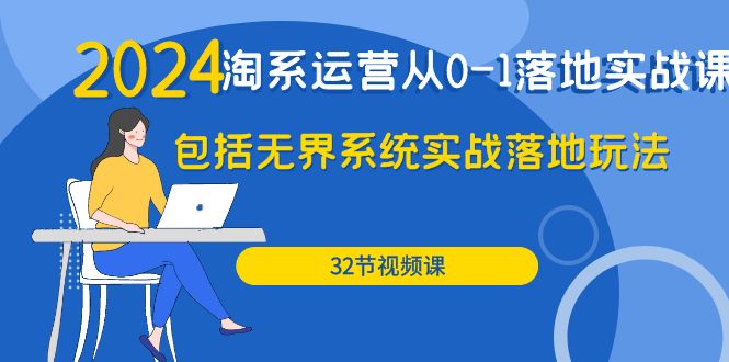 （9919期）2024·淘系运营从0-1落地实战课：包括无界系统实战落地玩法（32节）-创业猫