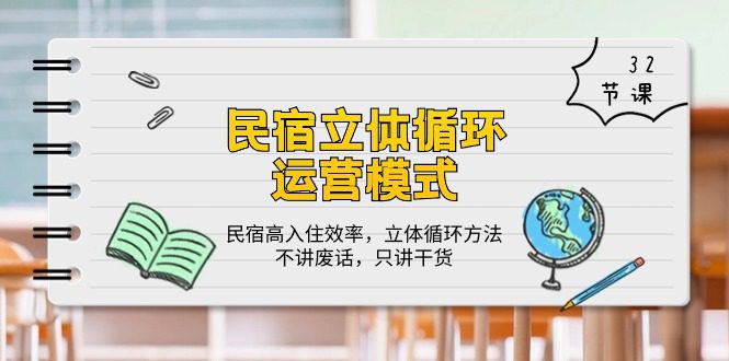 （10284期）民宿 立体循环运营模式：民宿高入住效率，立体循环方法，只讲干货（32节）-创业猫