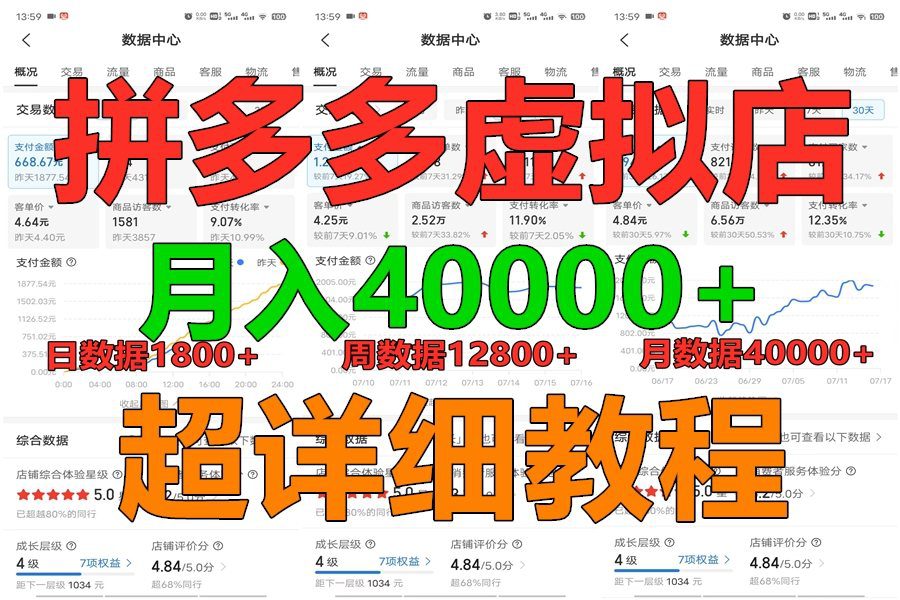 拼多多虚拟电商训练营月入40000+，全网最详细，你做你也行，暴利稳定长久-创业猫