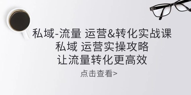 （10739期）私域-流量 运营&转化实操课：私域 运营实操攻略 让流量转化更高效-创业猫