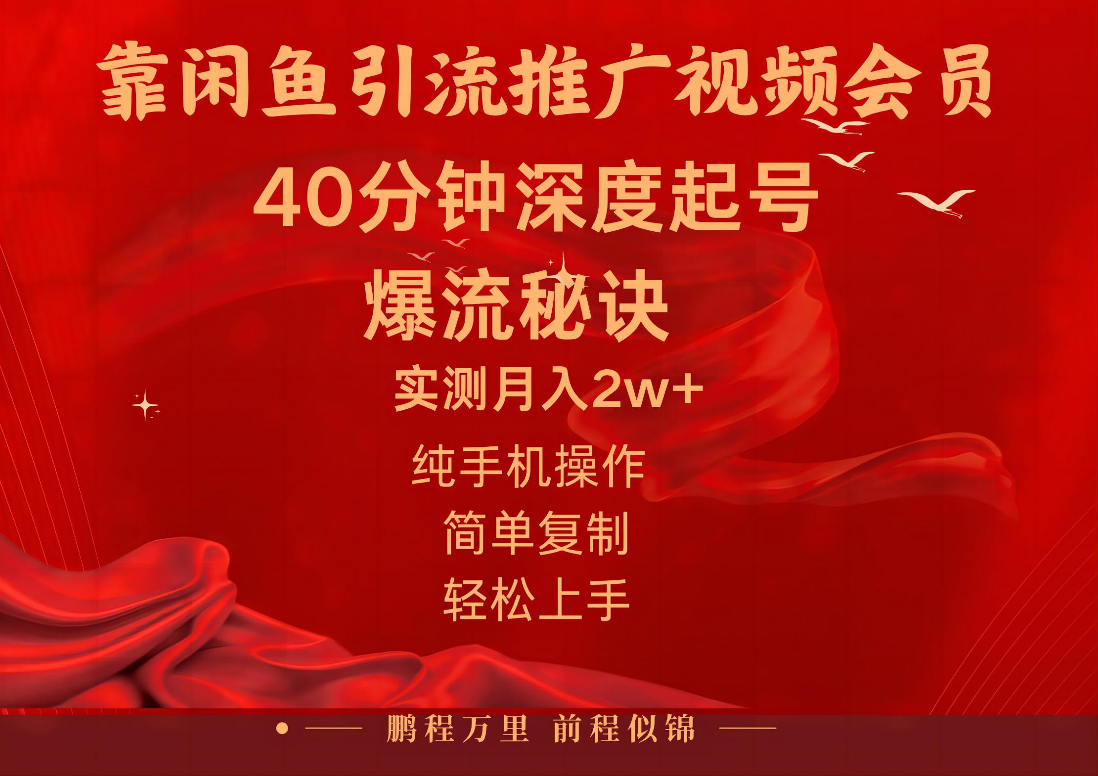 （10896期）闲鱼暴力引流推广视频会员，能做到日入2W+，操作简单-创业猫