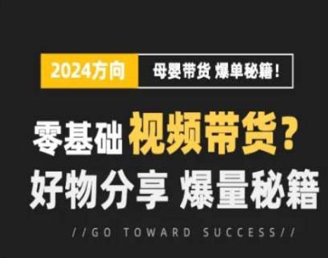 短视频母婴赛道实操流量训练营，零基础视频带货，好物分享，爆量秘籍-创业猫