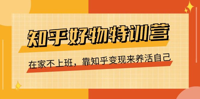 （11369期）知乎好物特训营，在家不上班，靠知乎变现来养活自己（16节）-创业猫