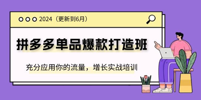 （11556期）2024拼多多-单品爆款打造班(更新6月)，充分应用你的流量，增长实战培训-创业猫