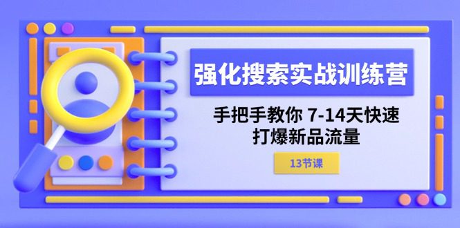 （11557期）强化 搜索实战训练营，手把手教你 7-14天快速-打爆新品流量（13节课）-创业猫