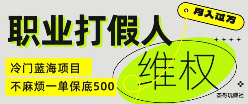 职业打假人电商维权揭秘，一单保底500，全新冷门暴利项目【仅揭秘】-创业猫