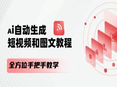 AI自动生成短视频和图文课程，全方位手把手教学-创业猫