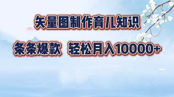 （12902期）矢量图制作育儿知识，条条爆款，月入10000+-创业猫