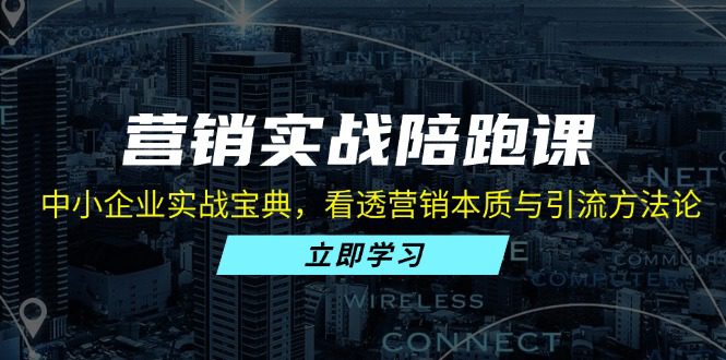 （13146期）营销实战陪跑课：中小企业实战宝典，看透营销本质与引流方法论-创业猫