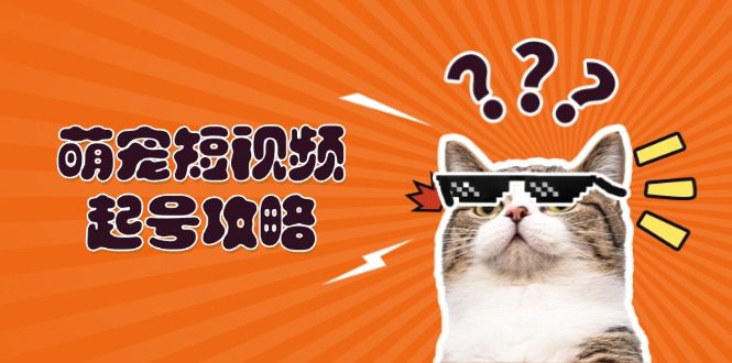 （13135期）萌宠-短视频起号攻略：定位搭建推流全解析，助力新手轻松打造爆款-创业猫