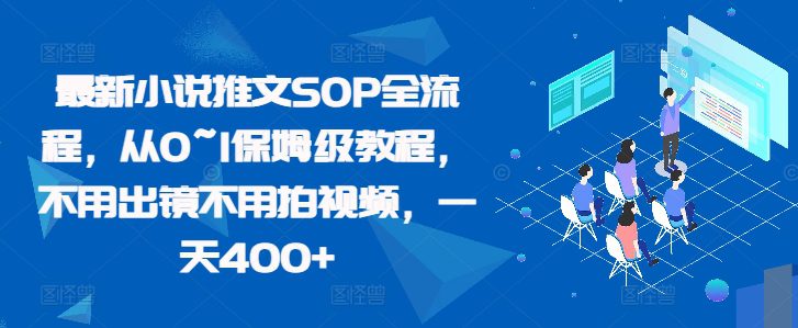 最新小说推文SOP全流程，从0~1保姆级教程，不用出镜不用拍视频，一天400+-创业猫