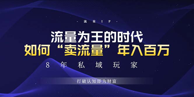 （13433期）未来如何通过“卖流量”年入百万，跨越一切周期绝对蓝海项目-创业猫