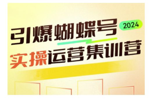 引爆蝴蝶号实操运营，助力你深度掌握蝴蝶号运营，实现高效实操，开启流量变现之路-创业猫