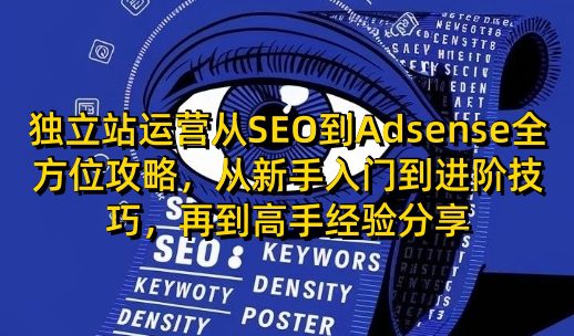 独立站运营从SEO到Adsense全方位攻略，从新手入门到进阶技巧，再到高手经验分享-创业猫